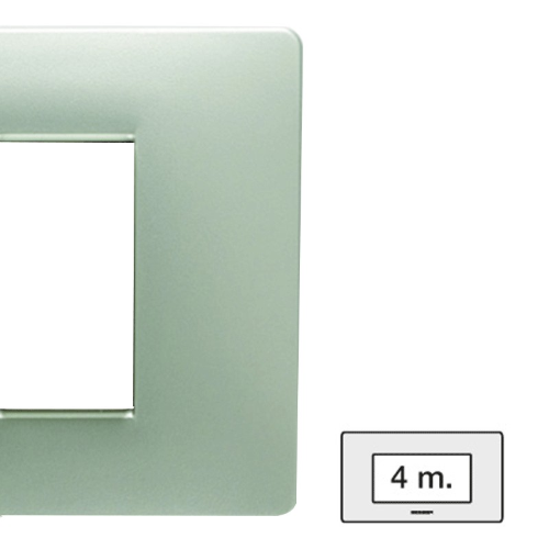 Placca Master Mix 4 posti grey moon in tecnopolimero 21MX254