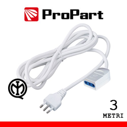 Prolunga 3mt spina10A presa10  BIANCAA