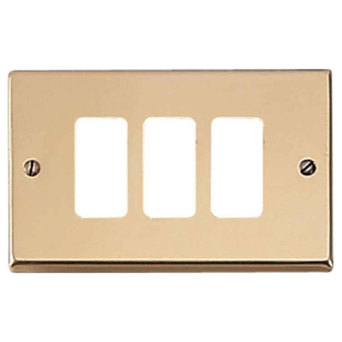 Placca Master 3 fori bronzo per supporti master 351-3
