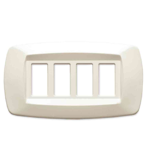 Placca Master modi 4 posti avorio MD284