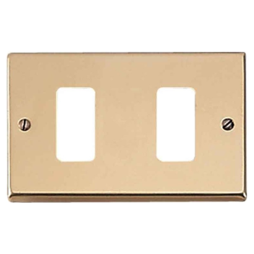 Placca Master 2 fori bronzo per supporti master 351-2