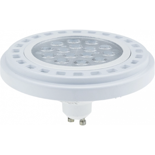 Lampadina LED con attacco GU10 con corpo bianco e alloggiamento in alluminio Optonica