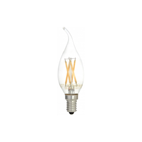 OPTONICA LED CANDELA C35 4W 400LM E14 175-265V LUCE FREDDA 6000K -FILAMENT