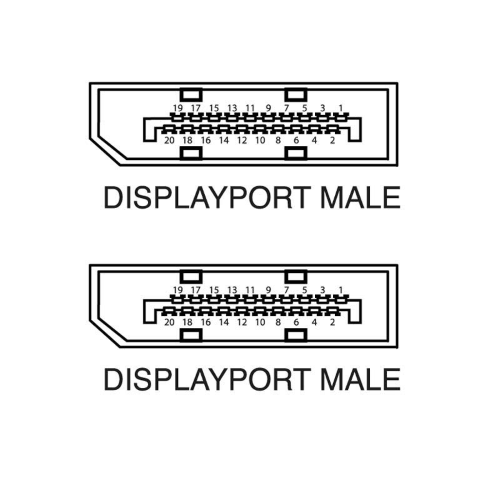 CAVO DISPLAY PORT 1,8mt M/M 1080p