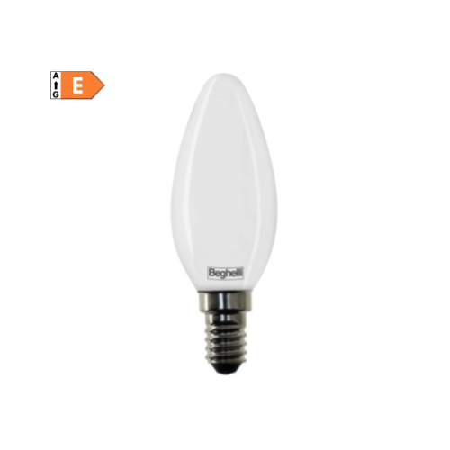 LAMPADINA LED OLIVA OPALE 5W E14 6500K/FREDDA BEGHELLI 56534