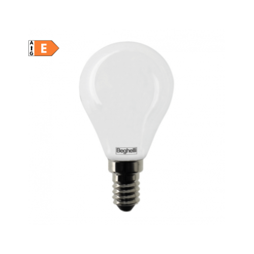 LAMPADINA LED SFERA OPALE 5W E14 6500K/FREDDA BEGHELLI 56543