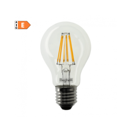LAMPADINA LED GOCCIA TRASPARENTE 12W E27 4000K/NATURALE BEGHELLI 56187