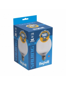 LAMPADINA LED GLOBO OPALE 16W E27 3000K/CALDA BEGHELLI 56854