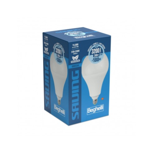 LAMPADINA LED GOCCIA OPALE 30W E27 6500K/FREDDA BEGHELLI 56865