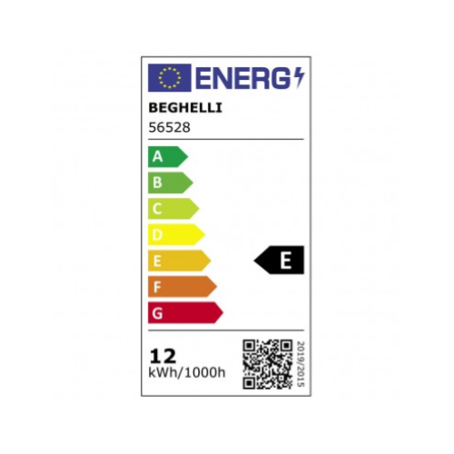 LAMPADINA LED GOCCIA OPALE 12W E27 6500K/FREDDA BEGHELLI 56528