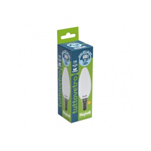 LAMPADINA LED OLIVA OPALE 5W E14 6500K/FREDDA BEGHELLI 56534