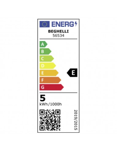 LAMPADINA LED OLIVA OPALE 5W E14 6500K/FREDDA BEGHELLI 56534