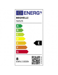 LAMPADINA LED GOCCIA OPALE 8W E27 6500K/FREDDA BEGHELLI 56525