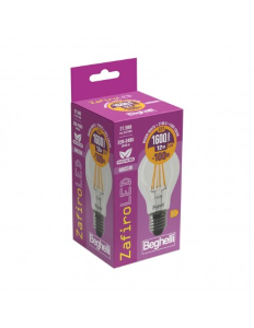 LAMPADA LED FILAMENTO E27 12W 1600LM 2700K/CALDA BEGHELLI 56186