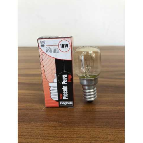 LAMPADINA PERA FRIGO CHIARA 10W 230V E14 BEGHELLI 55805