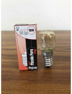 LAMPADINA PERA FRIGO CHIARA 10W 230V E14 BEGHELLI 55805