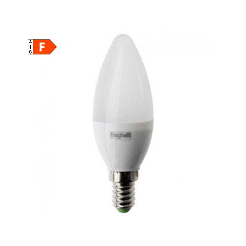 LAMPADINA LED OLIVA OPALE 5W E14 4000K/NATURALE BEGHELLI/ELPLAST 56814