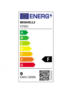 LAMPADINA LED GOCCIA OPALE 9W E27 4000K/NATURALE BEGHELLI 57001