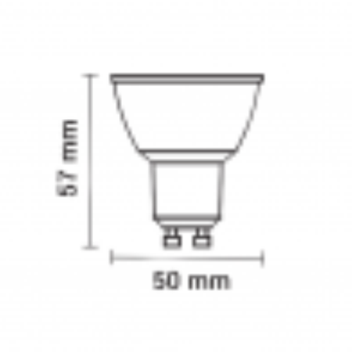 OPTONICA LAMPADINA FARETTO LED SPOTGU10 7W/175-265V 110° SMD 6000K LUCE FREDDA