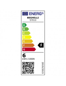 LAMPADINA LED SPOT GU10 6W 4000K/NATURALE 95° BEGHELLI/Elplast 57010