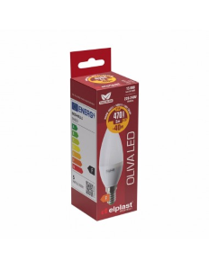 LAMPADINA LED OLIVA OPALE 5W E14 3000K/CALDA BEGHELLI/ELPLAST 56825