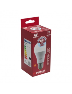 LAMPADINA LED GOCCIA OPALE 15W E27 6500K/FREDDA BEGHELLI/ELPLAST 56817