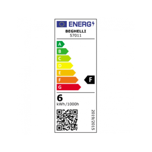 LAMPADINA LED SPOT GU10 6W 6500K/FREDDA 95° BEGHELLI 57011