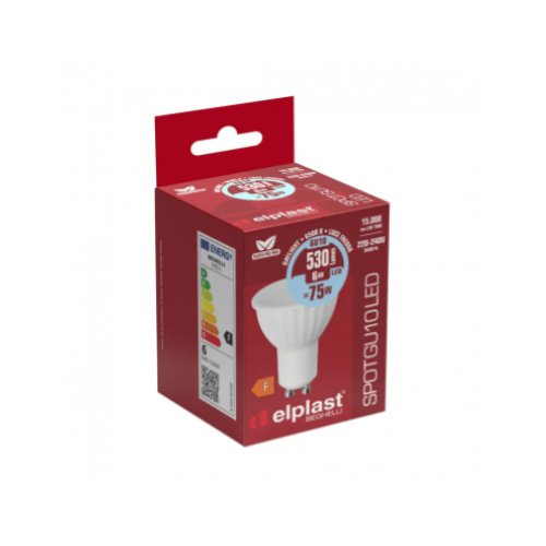 LAMPADINA LED SPOT GU10 6W 6500K/FREDDA 95° BEGHELLI 57011