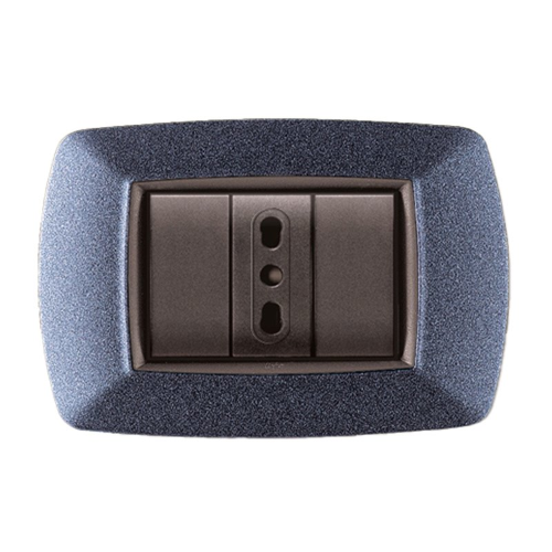 Placca MyLife 3 mod.vulc.carta zuc. ECL2983V-CZ