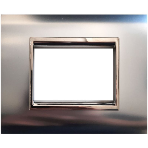 Placca NewPrestige 3 moduli cromo satina ECL3083CRS
