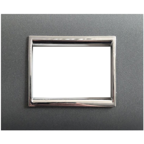 Placca NewPrestige 3 mod.vulc.grigio n. ECL3083V-GN