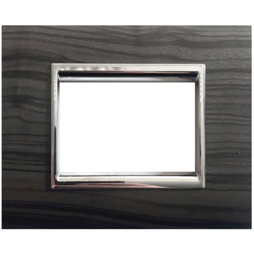 Placca NewPrestige 3 mod.wood black ECL3083WB