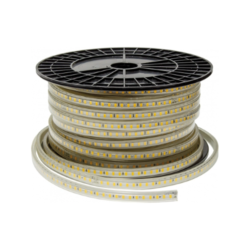 Striscia LED 5730 220V 120SMD/m 220V 6000K - IP65 AL MT LUCE FREDDA (NECESSITA CAVO COLLEGAMENTO OPT 6631)