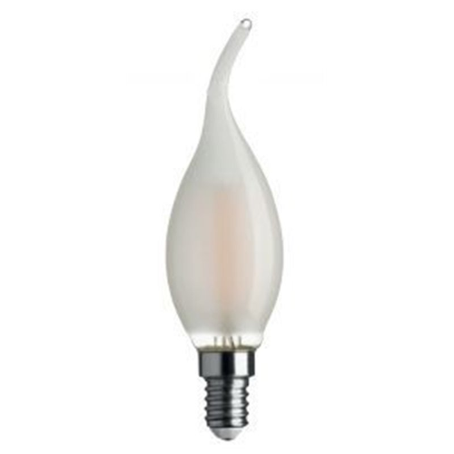 Lampada a led fiamma stick satinata e14 4,5w 4000k fascio 360 wld2004f3s