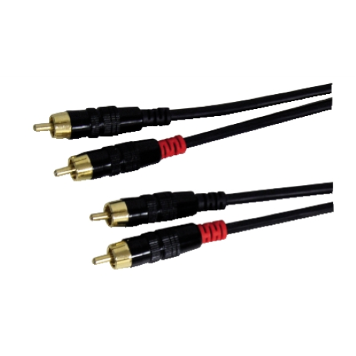 CAVO AUDIO PROFESSIONALE 2 SPINE RCA / 2 SPINE RCA 5M GBC