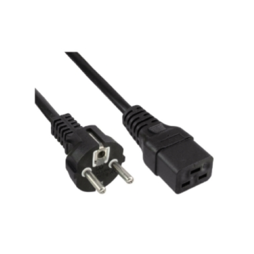 CAVI DI ALIMENTAZIONE PRESA VDE IEC C19 - SPINA SCHUKO  NERO 1,8 MT