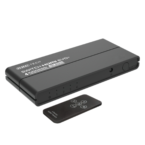 SWITCH HDMI 4K@60HZ HDR 4 INGRESSI CON TELECOMANDO GBC
