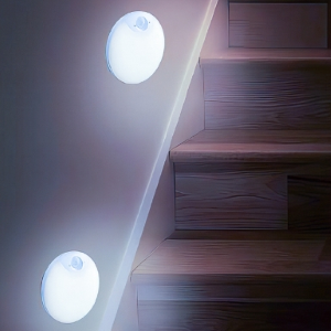 RX4075 - PUNTO LUCE LED TONDO MAGNETICO CON SENSORE NOTTURNO DI MOVIMENTO GBC