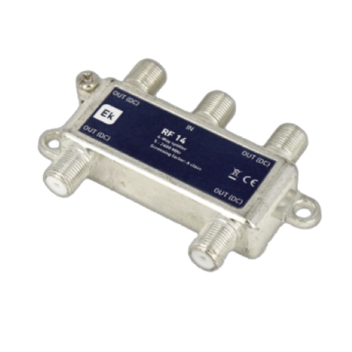 PARTITORE TV 4 USCITE CLASSE A 5-2400MHZ EK EK141003