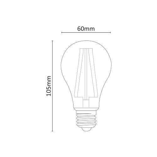 Lampada LED GOCCIA  FILO LED 15.0W 2500lm K3000 E27