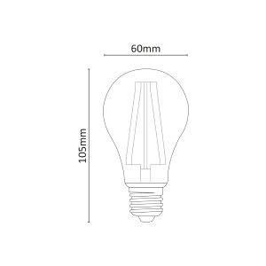Lampada LED GOCCIA  FILO LED 15.0W 2500lm K6000 E27