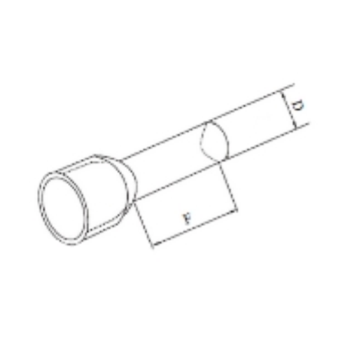 PUNTALINO TERMINALE PREISOLATO A BUSSOLA 6.0MM2 VERDE - 25PZ