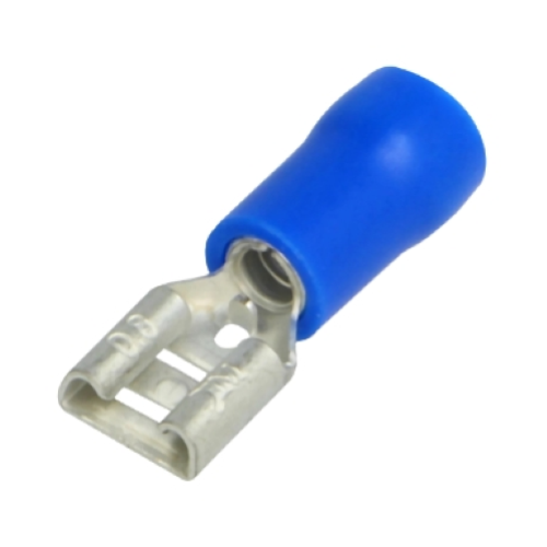PRESA FASTON PREISOLATA 6.35 MM BLU - 25PZ