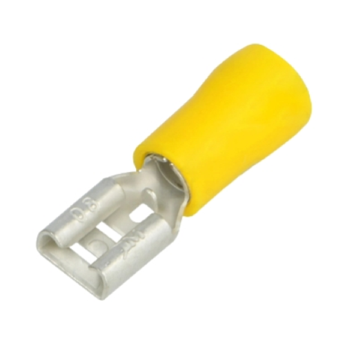 PRESA FASTON PREISOLATA 6,35MM GIALLA - 25PZ