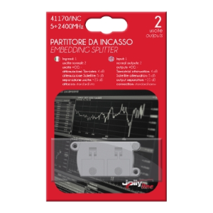 PI2 - PARTITORE DA INCASSO IN METALLO 2 USCITE