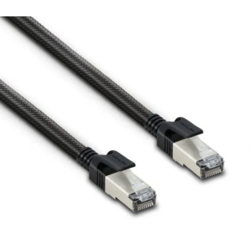 Cavo Ethernet RJ45 Cat.8 S/FTP 5,0 m, intrecciato, alta velocità 40 Gbit/s, colore nero - Metronic 395633
