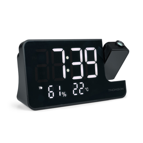 RADIOSVEGLIA FM CON PROIEZIONE ORA E TEMPERATURA DOPPIO ALLARME METRONIC T038884