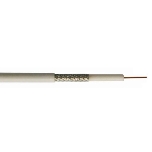 MATASSA CAVO COASSIALE PER ANTENNA TERRESTRE SATELLITARE SAT DVB-T2 DVB-S2 5mm 100 METRI