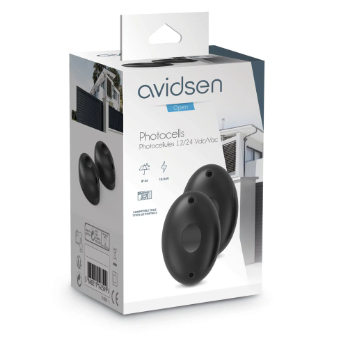 COPPIA FOTOCELLULE PER CANCELLI 12/24V DA ESTERNO AVIDSEN 114359