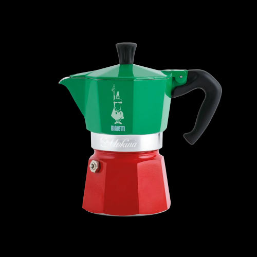CAFFETTIERA LA MOKINA TRICOLORE 1/2 TAZZA ALLUMINIO BIALETTI 0005650